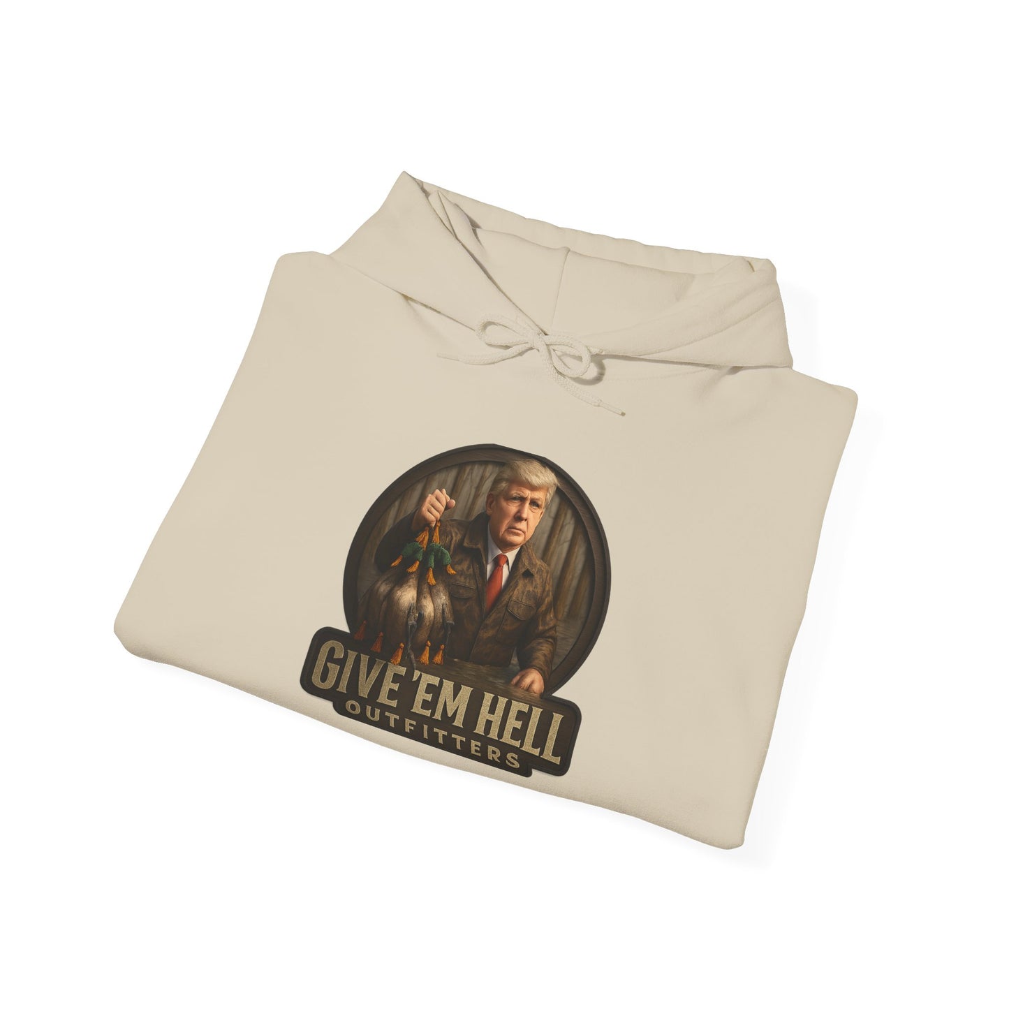 Give 'Em Hell Sweatshirt | Cozy Unisex Hoodie for Everyday Adventures, Perfect for Gifts, Casual Wear, and Seasonal Celebrations