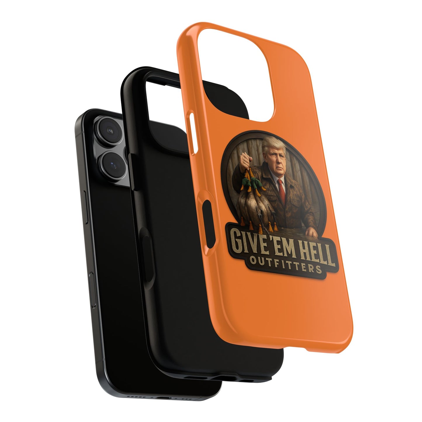 Tough Cases - Custom Phone Case, Give 'Em Hell Design, Gift for Hunters, Outdoor Enthusiasts, Unique Accessories, Personalized Cases