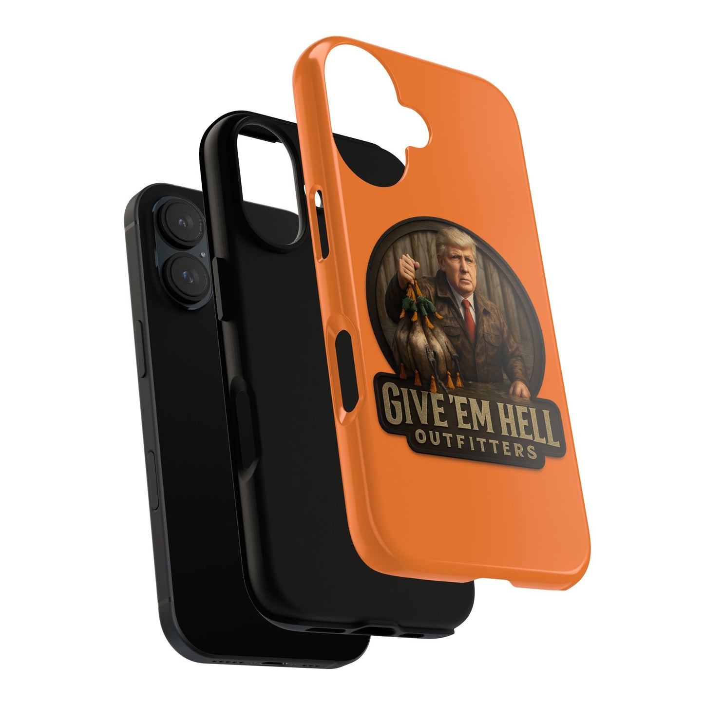Tough Cases - Custom Phone Case, Give 'Em Hell Design, Gift for Hunters, Outdoor Enthusiasts, Unique Accessories, Personalized Cases