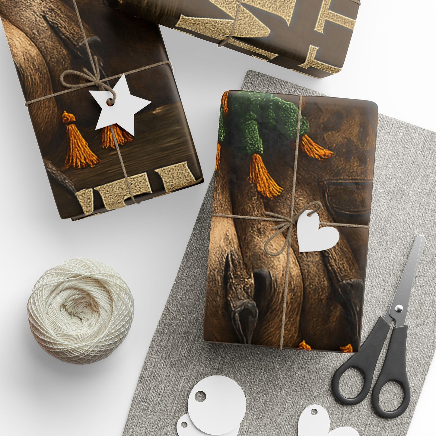 Rustic Hunting Wrapping Paper, Eco-Friendly Gift Wrap, Unique Holiday Gift, Party Wrap for Hunters, Outdoorsy Decor