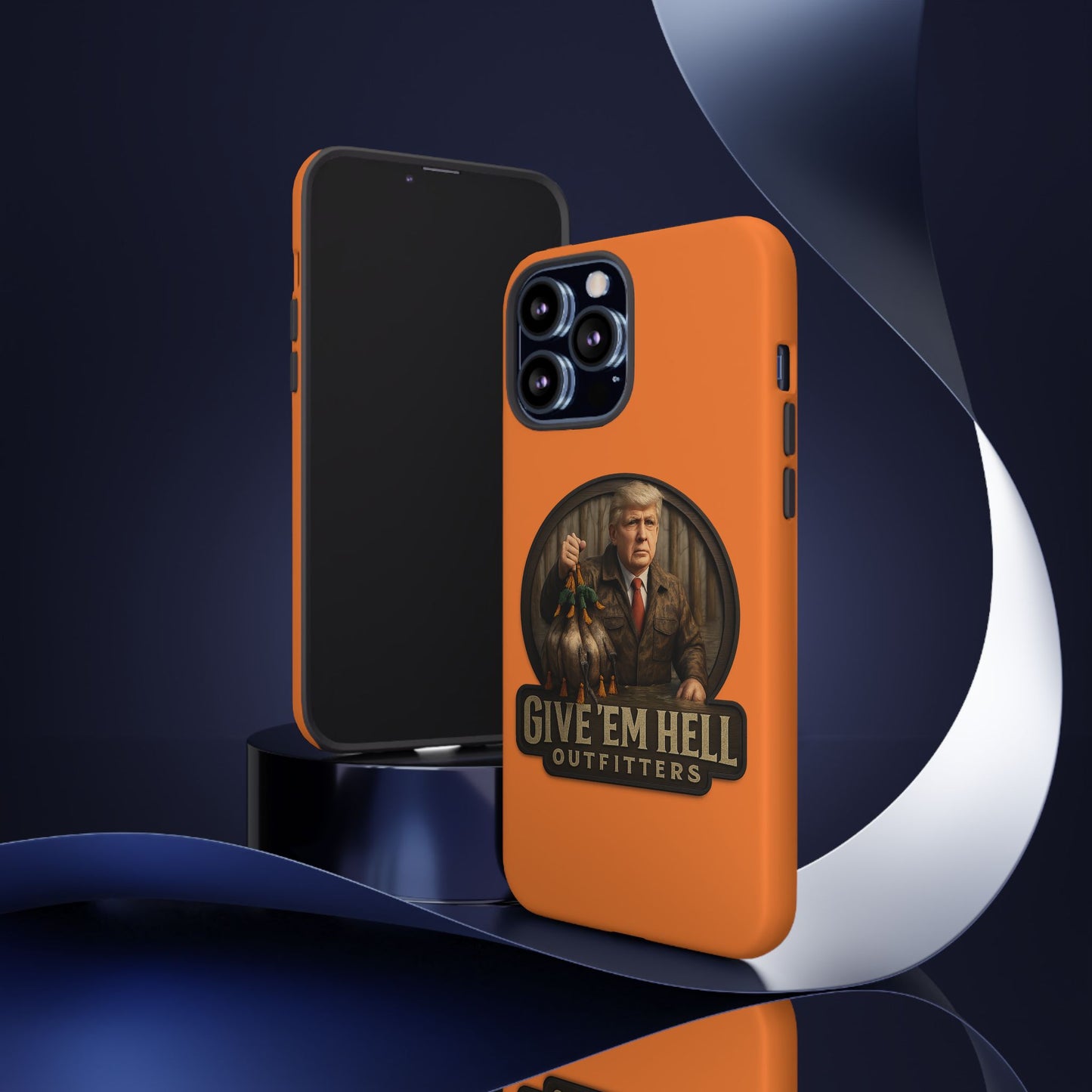 Tough Cases - Custom Phone Case, Give 'Em Hell Design, Gift for Hunters, Outdoor Enthusiasts, Unique Accessories, Personalized Cases