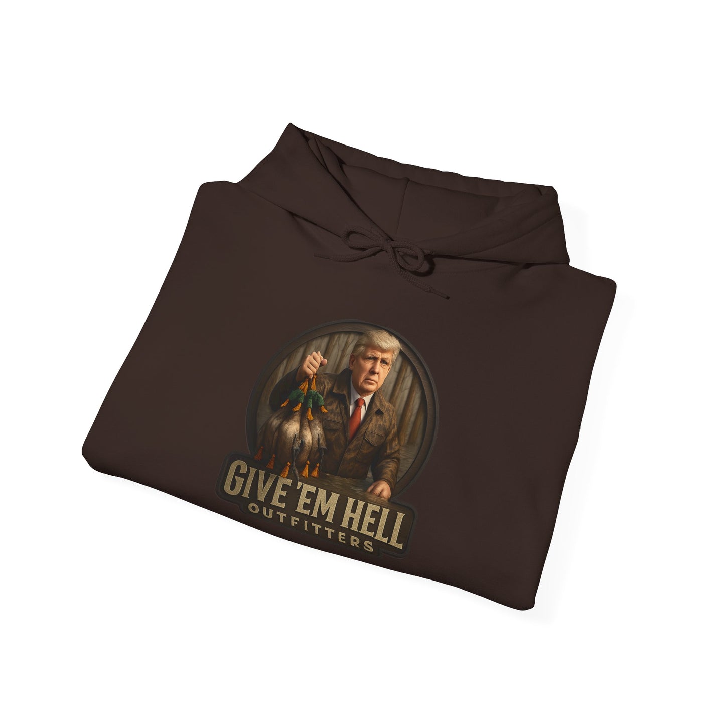 Give 'Em Hell Sweatshirt | Cozy Unisex Hoodie for Everyday Adventures, Perfect for Gifts, Casual Wear, and Seasonal Celebrations