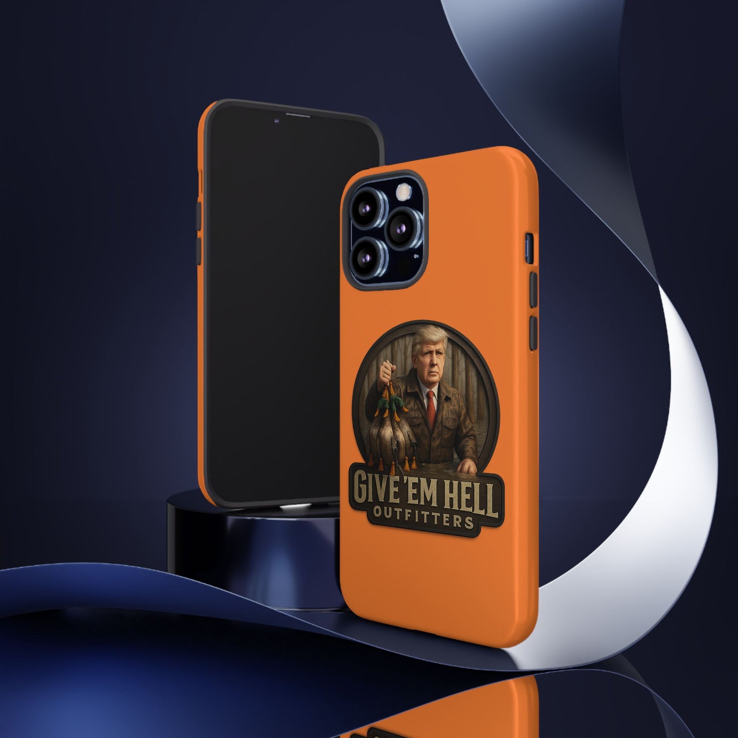 Tough Cases - Custom Phone Case, Give 'Em Hell Design, Gift for Hunters, Outdoor Enthusiasts, Unique Accessories, Personalized Cases