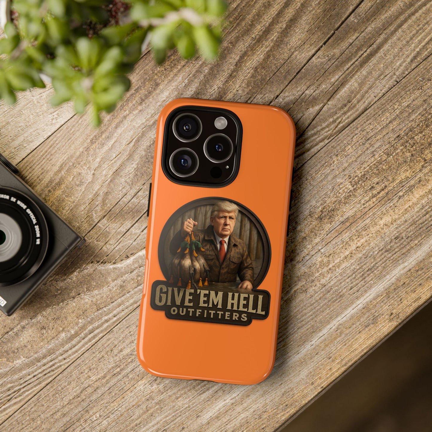 Tough Cases - Custom Phone Case, Give 'Em Hell Design, Gift for Hunters, Outdoor Enthusiasts, Unique Accessories, Personalized Cases