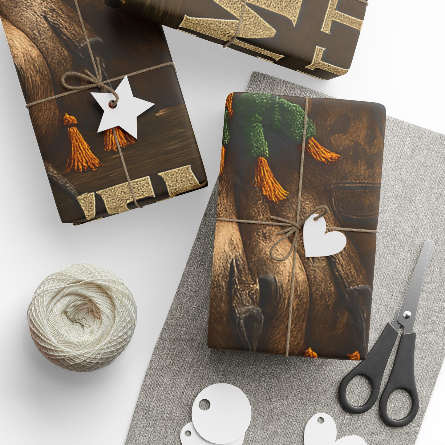 Rustic Hunting Wrapping Paper, Eco-Friendly Gift Wrap, Unique Holiday Gift, Party Wrap for Hunters, Outdoorsy Decor