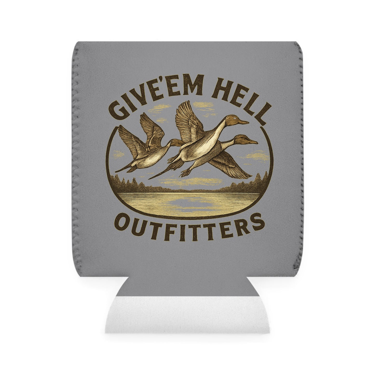 Nature-Inspired Can Cooler Sleeve for Outdoor Enthusiasts, BBQs, Camping, Gifts for Hunters, Fishing Adventures, Tailgating