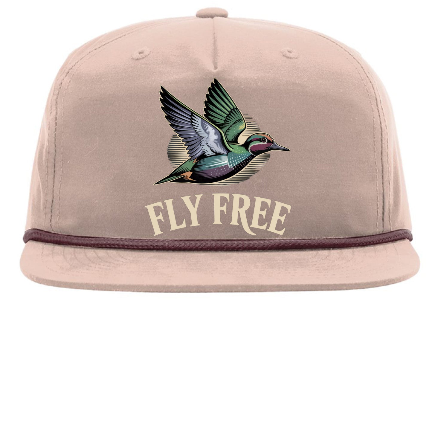 Pale Peach/ Maroon - FRONT
