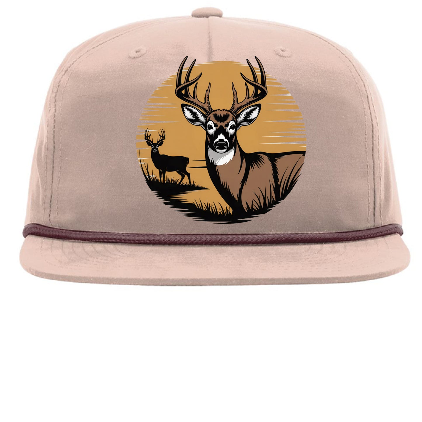 Pale Peach/ Maroon - FRONT