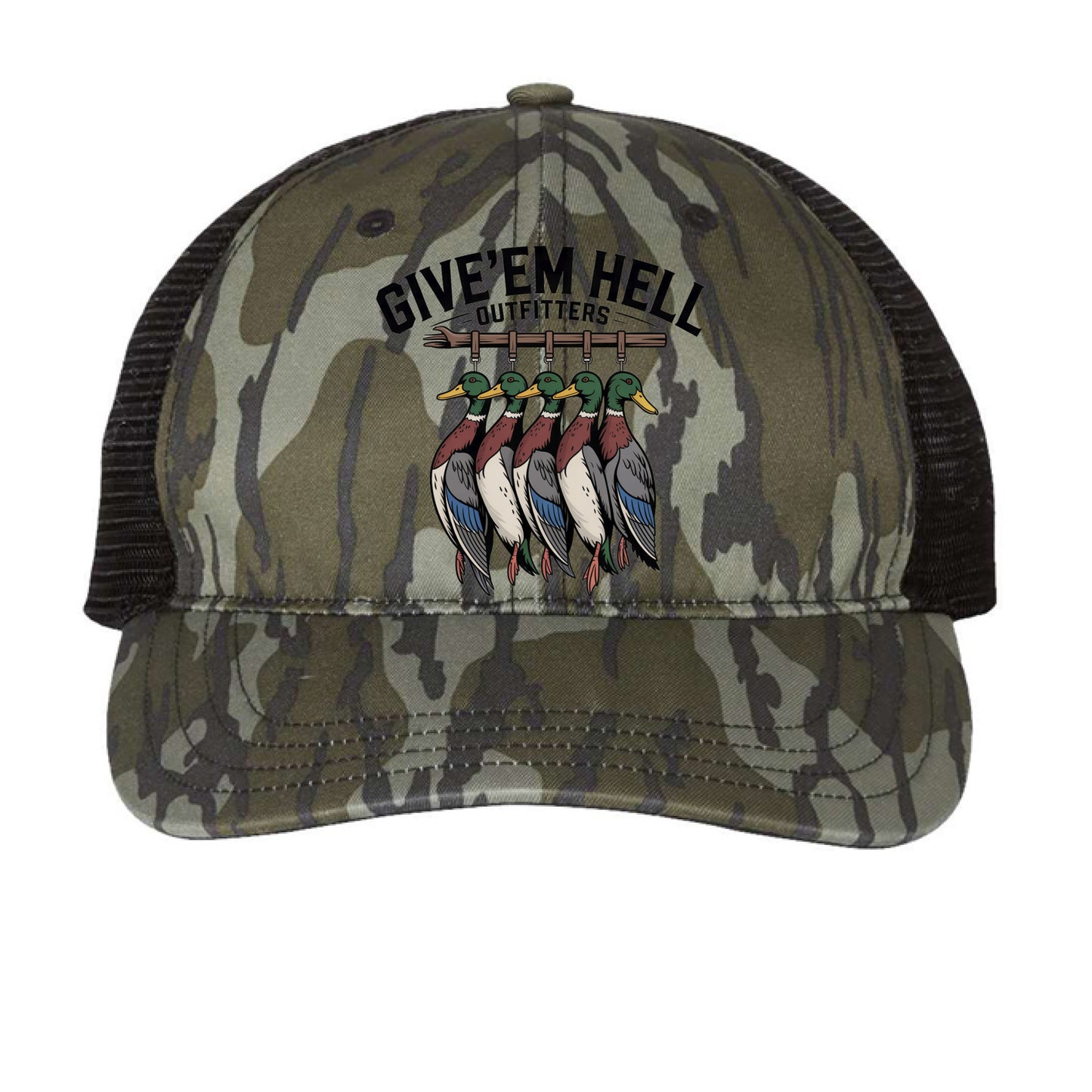 Mossy Oak Bottomland/ Black - FRONT