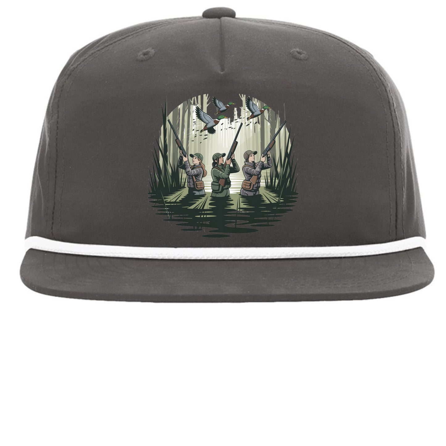 Charcoal/ White - FRONT
