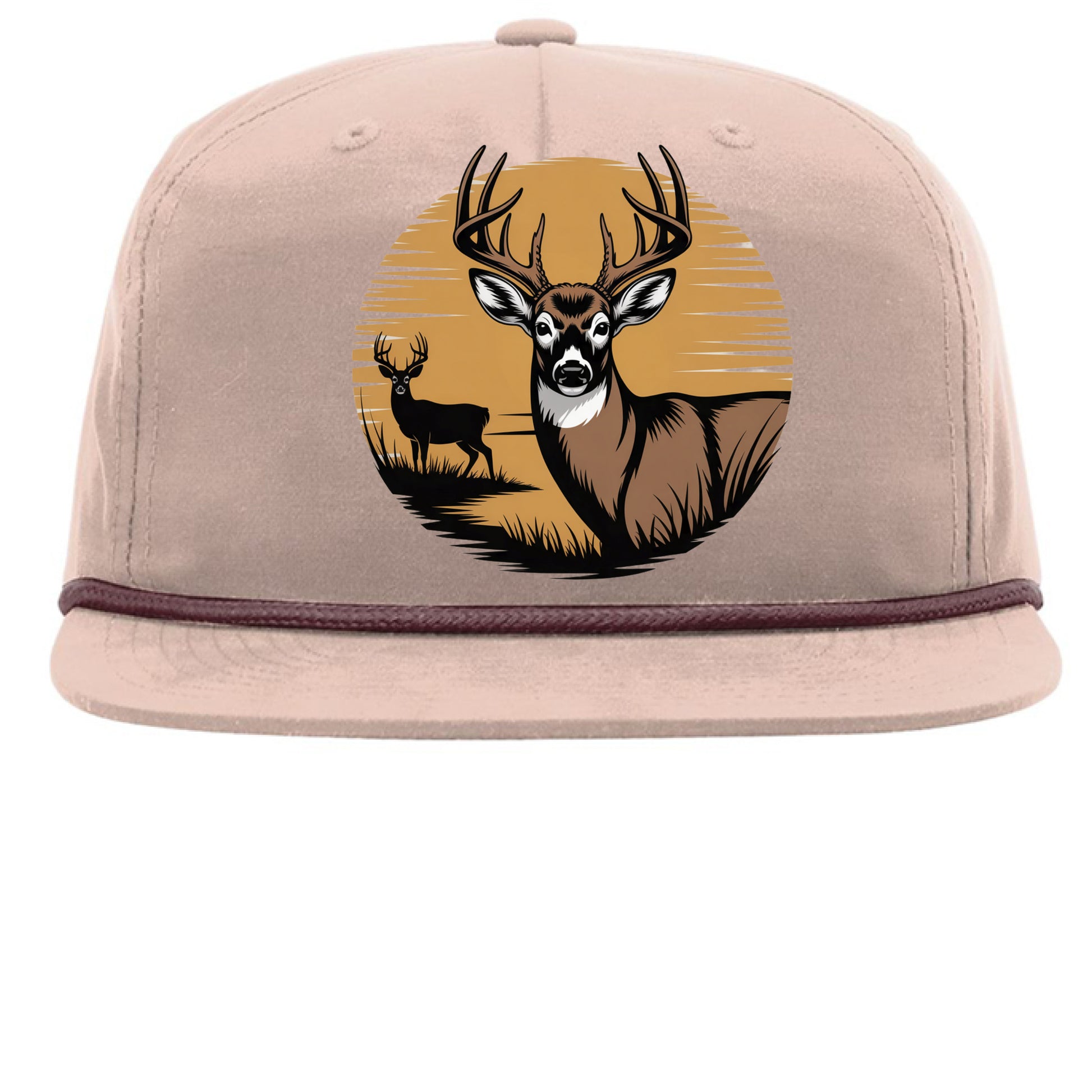 Pale Peach/ Maroon - FRONT