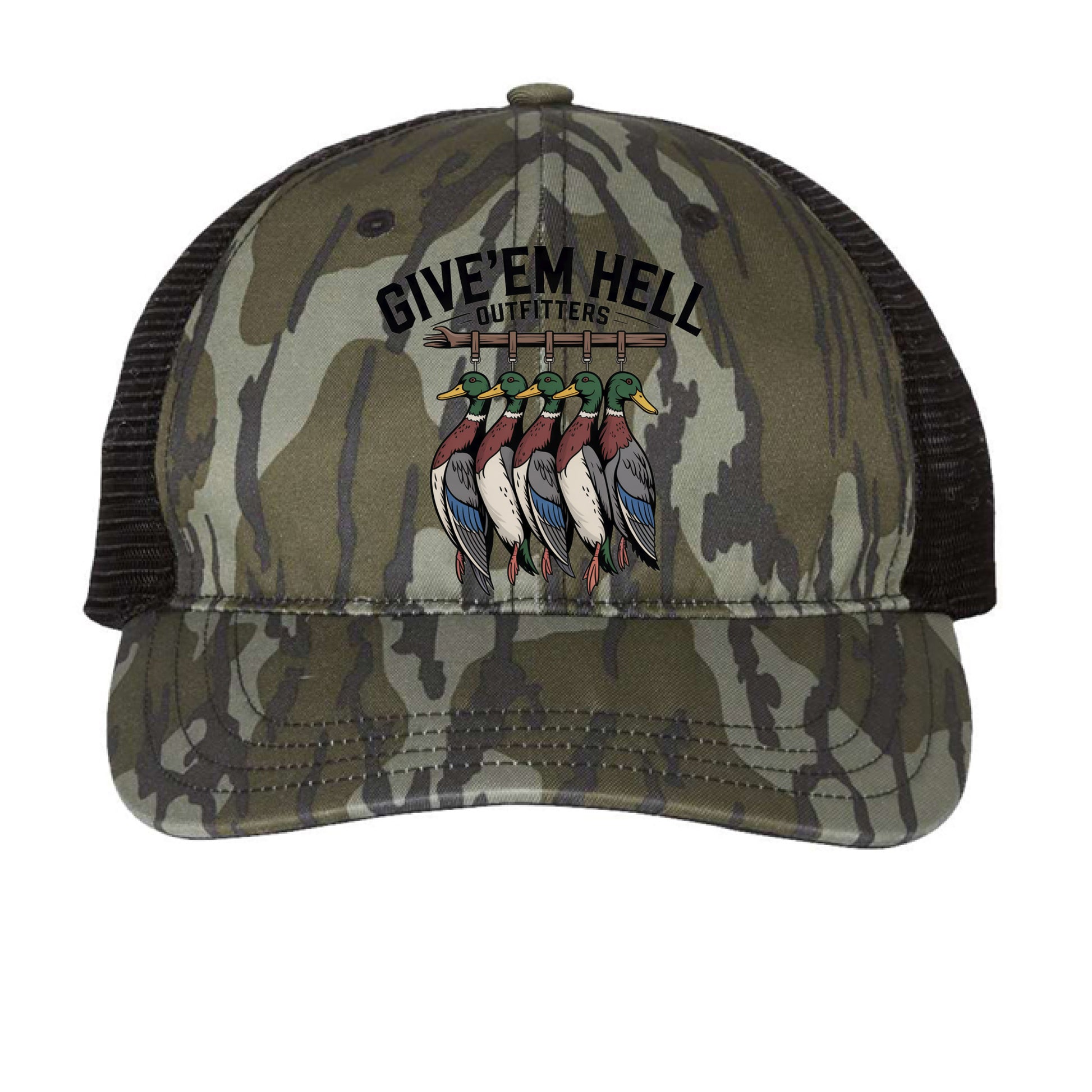 Mossy Oak Bottomland/ Black - FRONT