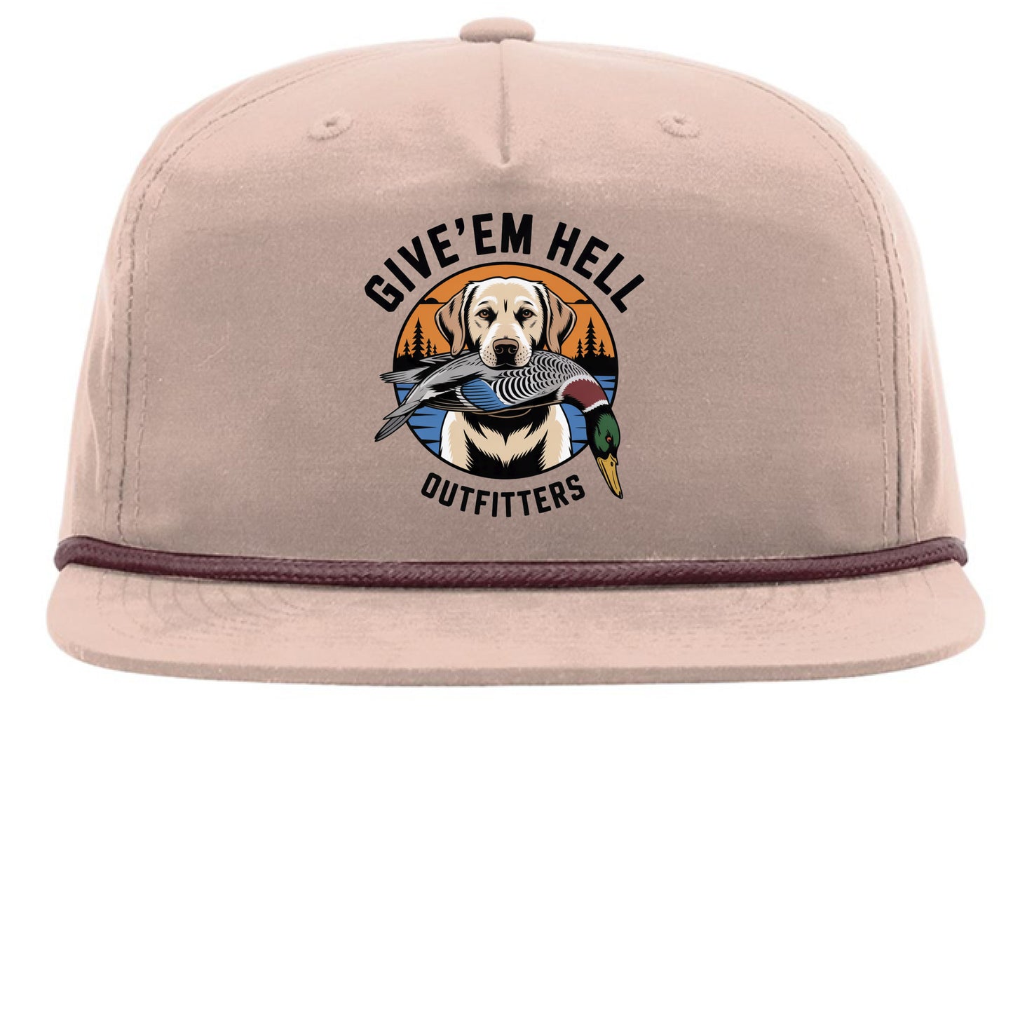 Pale Peach/ Maroon - FRONT