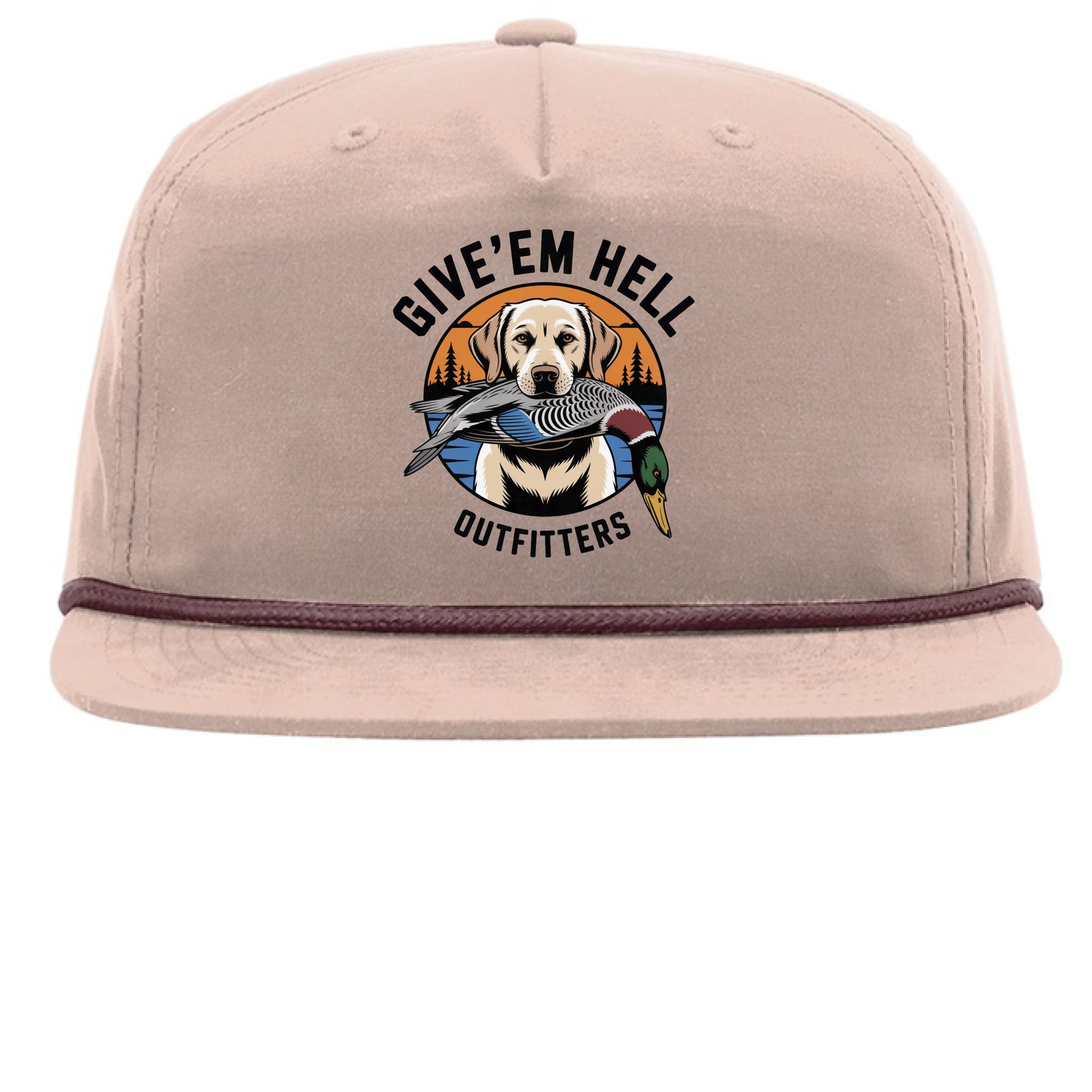 Pale Peach/ Maroon - FRONT